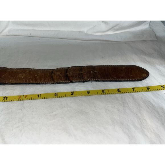 Silver Creek Brown Western Leather Belt Strap Size 44 - Picture 5 of 6